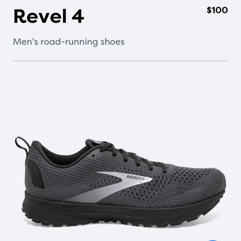 Brooks Revel 4 size 12 men’s running shoes
